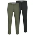 Jack & Jones Regular-fit-Jeans Herren Jeans Baumwolle JPSTMARCO JJDAVE 2PK grün|schwarz 30W/34L