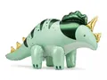 5904555013216 Balon foliowy Triceratops zielony 101x60.5cm PartyDeco