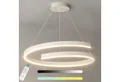 Ailiebe Design LED Pendelleuchte 40cm, Dimmbar mit Fernbedienung, Höhenverstellbar 40–120cm, LED fest integriert, Memory-Funktion, 3800lm, 3000–6000K