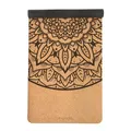 Myga XL Kork Yogamatte | 200 cm x 70 cm | Rutschfest, Wäremeregulierend & Leicht zu Tragen – 6 mm Dicke | Ideal für Yoga, Pilates, Meditation & Fitnessübungen | Mandala Design | Naturkork