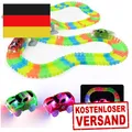 Leucht Autorennbahn 240 Stück Kinder 3 Jahre Flexibel Montage
