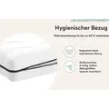 Kinder- und Jugendmatratze Softwelle Härtegrad H1/2 (RG 30) 100 x 200 cm mit Funktionsbezug - Weiß