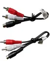 2 Stück RCA Cinch Y-Kabel Adapter Verteiler Buchse 2 Stecker Subwoofer Chinch EC