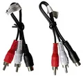 Buchse 2 Stecker 2 Stück RCA Cinch Y-Kabel Adapter Verteiler Subwoofer Chinch 🔷