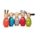 Moulin Roty 5 Figuren IN Holz Die Grande Famille