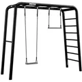 BERG PlayBase Medium TL Black »Aktiv-Set« inkl. Schaukelsitz und Trapez