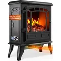Monzana® Elektrokamin Mit Heizer Kaminfeuer Led 2000w Elektrischer Heizlüfter Elektroofen Mit Flammen Dekokamin Schwarz
