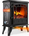 monzana Elektrokamin, Elektrokamin Elektrischer Kamin mit Heizung LED Kaminfeuer Effekt
