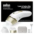 Braun IPL Silk·expert Pro 5, Alternative zur Laser-Haarentfernung für zuhause, mit Aufbewahrungstasche, Venus Rasierer, 4 Aufsätze, sichtbare Haarentfernung, Designed in Germany,Weiß oder Gold, PL5358