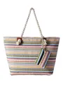 DonDon Strandtasche Strandtasche mit Reißverschluss