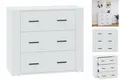 Sideboard Weiß 80x33x70 Cm Spanplatte