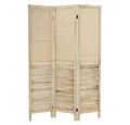 ML-DESIGN Paravent Raumteiler Faltbarer Sichtschutz Indoor Stellwand Sichtschutzwand, Raumtrenner 3-teilig Osaka Natur 170x121cm Holz freistehend Trennwand