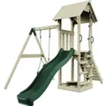 PolarPlay Spielturm Göteborg Babyschaukel Rutsche Grün