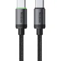 Mcdodo - Data Cable (CA-4410) - USB-C to USB-C, Nylon Braided, Aluminum Alloy, PD60W, 1m - Black (1 m, 60 W) (62486745)