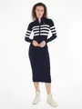 Tommy Jeans Sweatkleid TJW STRIPE MIDI SWEATER DRESS mit Streifendesign