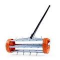 FUXTEC Rasenlüfter Aerifiziergerät Rasenrolle Rasenbelüfter Vertikutierer