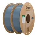 eSUN PLA Filament 1.75mm, PLA Basic 3D Drucker Filament Maßgenauigkeit +/- 0.03mm, 1KG pro Spule, 2 Spulen 3D Druck 3D Filament, Grau