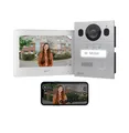 Basic Video Türsprechanlage, 2 Draht Bus, 7" Monitor, Unterputz Türklingel mi...