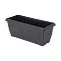 Kunststoff Pflanz Kasten anthrazit 60 cm - Garten Deko Blumen Kübel Kräuter Topf