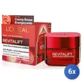 6X Bundle L’Oréal Paris Gesichtscreme Tag Revitalift Rote Energisierende 50 Ml