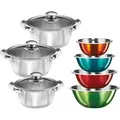 Topf-Set KING "EDELSTAHL", bunt, Töpfe, Induktion