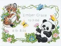 Dimensions Kreuzstich-Set (inkl. Vorlage, Nadel und Anleitung), Baby Animals Birth Record