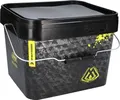 MIKADO 10L Square Bait Bucket Eimer Futtereimer mit Deckel Angeleimer Ködereimer