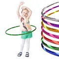 Glamour Kinder Hula Hoop Reifen Ø70cm, Grün-Grün