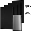 EcoFlow STREAM Ultra 1,92kWh Balkonkraftwerk Mit 4 JA Solar 500W Bifazial Glas Glas Full Black JAM60D41 LB