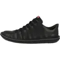 Camper Beetle Herren Sneaker Turnschuhe, Sportschuhe, Freizeitschuhe, Halbschuhe, Schnürschuhe schwarz 44 EU