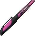 Schulfüller mit Standard-Feder M - STABILO EASYbuddy in schwarz/magenta - blau (