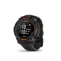 Garmin Instinct 3,45mm,Solar,Black Bezel mit Black Band Multisport-Smartwatch mit 22mm Silikon-Wechselarmb