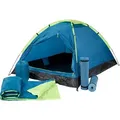 McKINLEY Hauszelt Camping-Zelt FESTENT BLUE PETROL/GREEN LI
