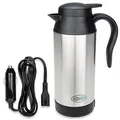 HEYNER® Reisewasserkocher 12V Auto elektr. Wasserkocher Reise Edelstahl Elektrisch Warmhaltefunktion ml Heizbecher I Auslaufsicher Tragbar