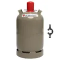 Gasflasche 11kg grau leer Propangas Flasche Grill-Gas Boot Camping Heizung