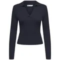 ONLY Longsleeve ONLKAYA LS POLO KNT NOOS Night Sky M (38)
