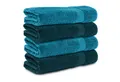 Komfortec Badetücher 100% Baumwolle, 470 g/m², Frottee (4-St), Handtücher 70x140 cm Set, Weich