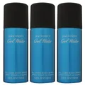 Davidoff Cool Water 3 x 150 ml All Over Body Spray Deospray Deo Spray Set