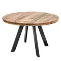 riess-ambiente Esstisch, Braun, Holz, Holz, Rund, 120x76x120 cm, Esszimmer, Tische, Esstische