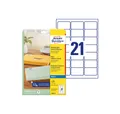 Avery Zweckform Etiketten 525 Folien-Adressetiketten J8560-25 transparent 63,5 x 38,1 mm