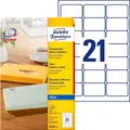 AVERY Zweckform J8560-25 Adressetiketten/Adressaufkleber (525 Etiketten, 63,5x38