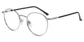 Firmoo Lesebrille mit Sehstärke 1.0x Lesehilfe mit Blaulichtfilter Sehhilfe Lesebrille für Damen Herren Augenoptik Brille （Silber