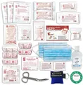WM-Teamsport Erste-Hilfe-Set KFZ-Verbandkasten - Set DIN 13164 Plus 2 Hygiene-Gel + Beatmungshilfe