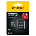Intenso MicroSDXC Karte 128GB Speicherkarte Class 10 SD Micro SDXC + Adapter OVP