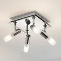 Deckenleuchte Lindby, Zela, dimmbar, Metallisch, für Badezimmer, Metall, Modern - 32 - 32 - 11