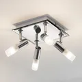 Lindby Deckenlampe 'Zela' (spritzwassergeschützt (Modern) in Chrom aus Metall (4