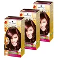 3 x Schwarzkopf Country Colors Haarfarbe 75 Madagascar Rotschwarz