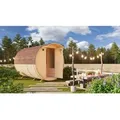 Fjordholz Fass-Sauna Jonte Fichtenholz
