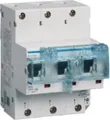 Hager SLS-Schalter HTN380E | 3-polig | E-Charakteristik | 80A | Hutschienenmontage | Kunststoff | Weiß