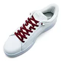 ELANOX elastische Schnürsenkel ohne Binden I 4 Stück für 2 Paar Schuhe, mit stylischen Enden, Schuhbänder ohne Binden Schnellverschluss, Gummi-Schnürsenkel, für Erwachsene & Kinder (dunkelrot)